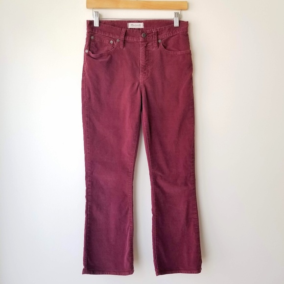 Madewell Pants - Madewell | Cali Velvet Cropped Demi Bootcut Jeans